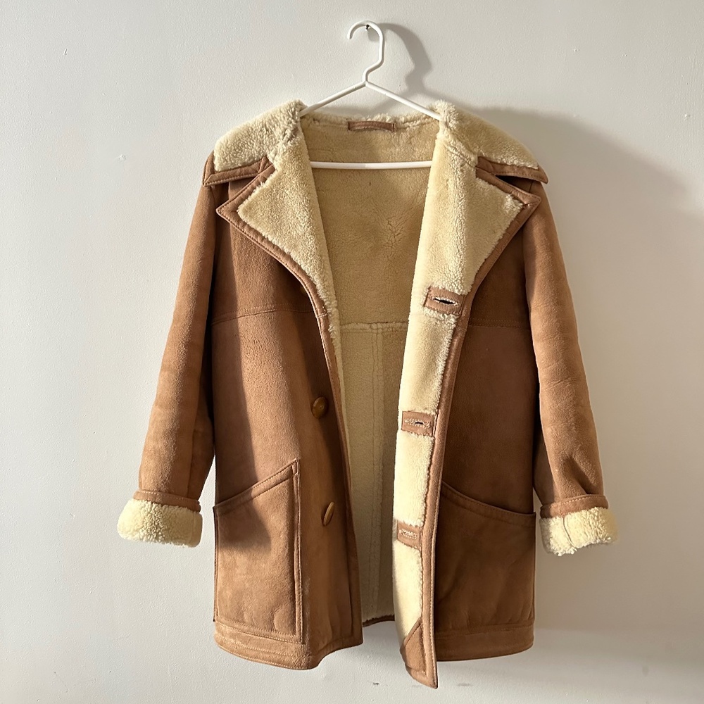 Vintage 70s shearling coat by Norm Thompson’s The Sheepskin Shop - Like new S